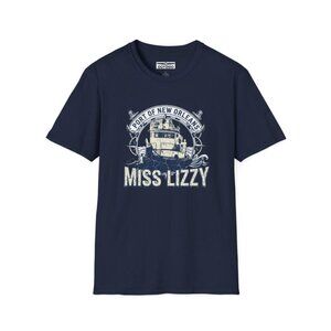 Port of New Orleans “Miss Lizzy” Boat Graphic T-Shirt Size M | Navy Blue Unisex
